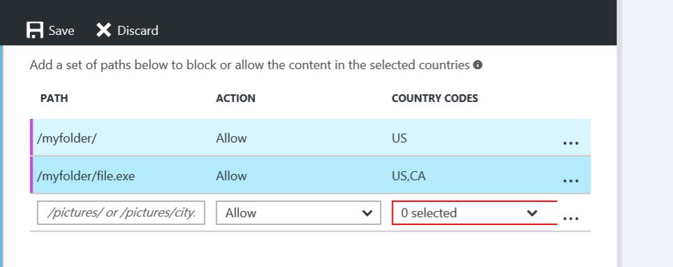 Restrict Azure CDN content by country 6/27/2017 2 min to read Edit Online Overview When a user requests your content, by default, the content is served regardless of where the user made this request