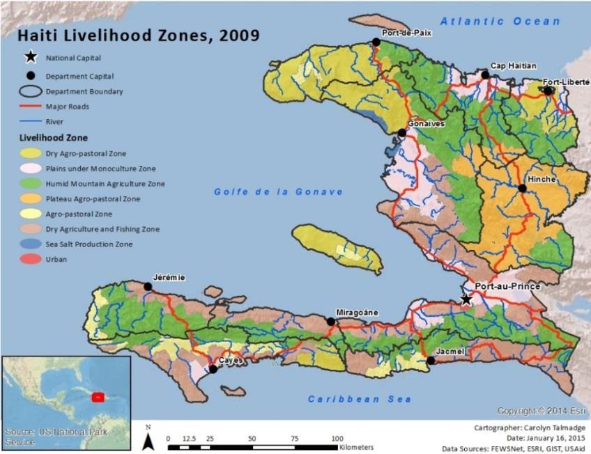Basic Mapping: Livelihood Zones In Haiti - 2009 Barbara Parmenter, revised by Carolyn Talmadge 9/10/2017 for ArcMap 10.5.1 DATA SOURCES... 1 MAPPING NETWORK DRIVES OUTSIDE THE DATA LAB.