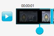 Trim mark frames at the beginning and/or end of your recording to delete from the final video.