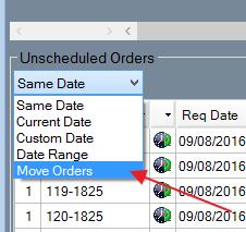 To change the stop sequence in the combine screen, select the order you wish to move (a + sign will show by the mouse pointer) and drag and