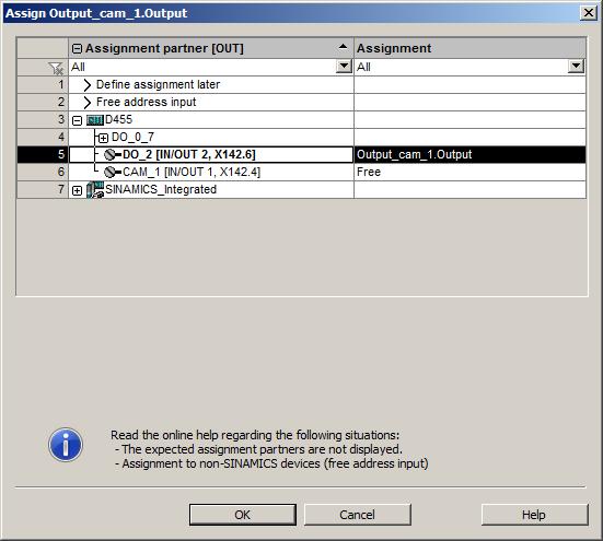 Cam Track TO - Part II 4.2 TO Cam Track basics Figure 4-8 Assignment dialog Symbolic assignment is activated by default in projects as of V4.