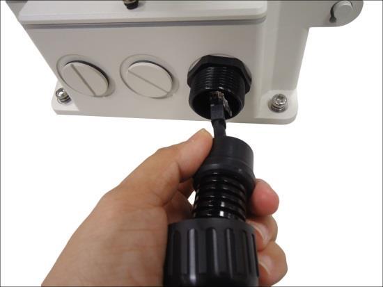 How to Use the Junction Box When the camera is mounted with the cable connections exposed, use the PMAX-0702 Junction Box (not