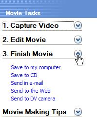 FINISH MOVIE: This is the part where you take our movie out of Movie Maker 2 and make it viewable to the world.