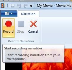 Select Stop when you are finished and save your narration You may find that the narration does not fit perfectly in time with your images.