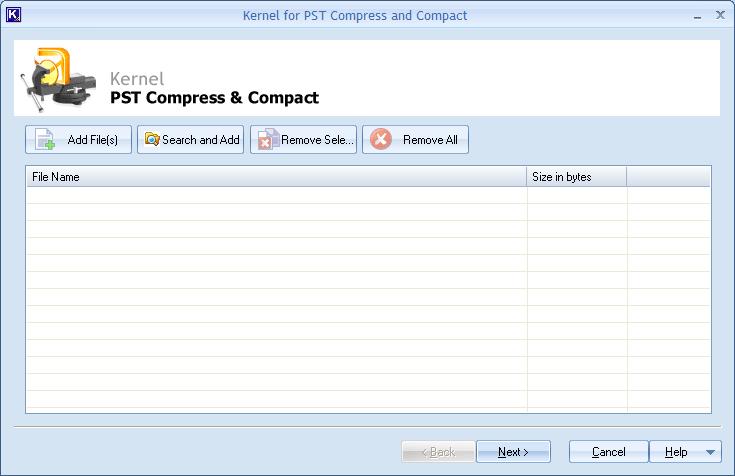 4. Compressing PST file(s) Compressing PST file(s) is quite easy, fast, and flawless with Kernel for PST Compress and Compact software.