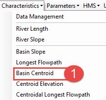 1. Select Basin Centroid from the