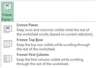 Exercise #5: Using Freeze Panes 10 1. Look at the Sales Staff worksheet 2.