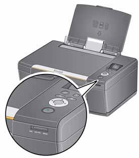 KODAK ESP C110 All-in-One Printer To print a picture from a memory card: 1. Insert the memory card into the memory card slot. memory card slot 2.