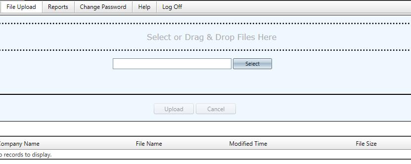 You can select and drag column headers to reorder the columns or group information in the list. The file will be copied to the server and listed in the uploaded files section. B.