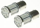 BAY15D RED STOP & TAIL LAMP Replacement bulbs BAY15D bayonet double pole 24 LED Red SMD-5050 x 24 Stop and tail (dual function). Height offset of bayonet pins. 2 per pack.