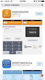 DOWNLOAD SAFE NET MOBILE PASS APP 1. Click your APP/PLAY Store icon on your cellular device 2.