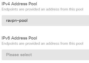 If the object does not already exist, click Create New Network at the bottom of the list. Also configure a pool for IPv6 if you support those addresses.