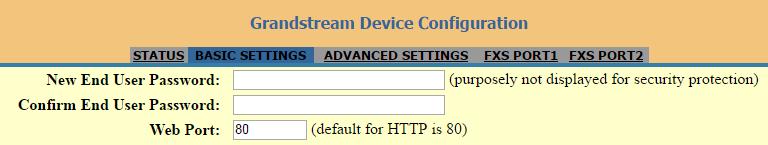 Figure 7: Web HTTP Port NAT Settings If you plan to keep the Handy Tone within a private network behind a firewall, we recommend using STUN Server.