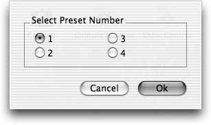 You can save up to four different custom presets.