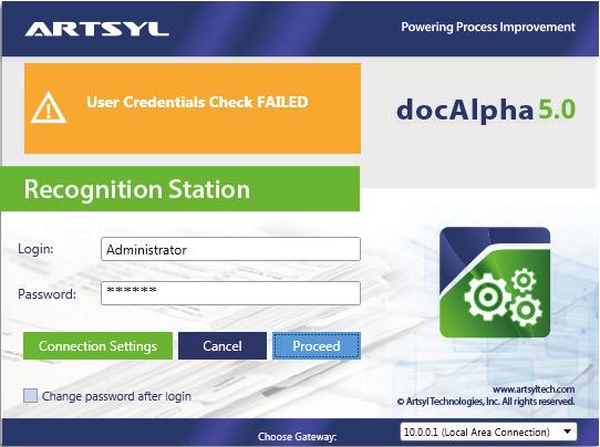 The alternative way is to start the Recognition Configuration Utility from the Single Sign-On Utility that allows signing up just once and then launching any station that the operator has credentials