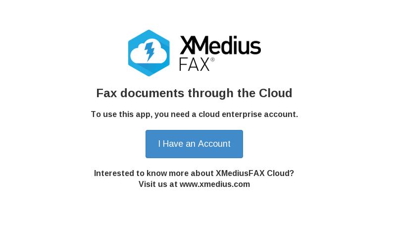 The username and password of an administrator of the XMedius Cloud enterprise account.