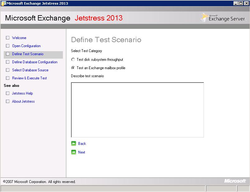 4. Select Test an Exchange mailbox profile. 5.