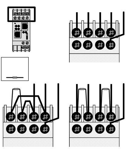 Install Bridge Hardware Serial Cable Wiring Refer to the following figure for connection of serial cables at the Bridge s wiring terminals.
