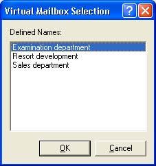Useful Functions Virtual Mailbox With the Virtual Mailbox feature, mailboxes created on the hard disk are assigned to multiple users.