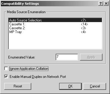 Some Kyocera printers have a manual duplex setting in Printer Preferences, on the Layout page. Instructions for using this method for manual duplex printing are below.