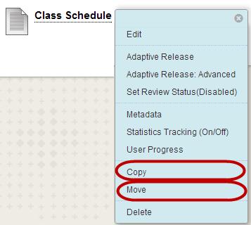 3.4 Content in menu buttons: order, edit, and delete It is possible to edit, reorder or delete created content items. 1.