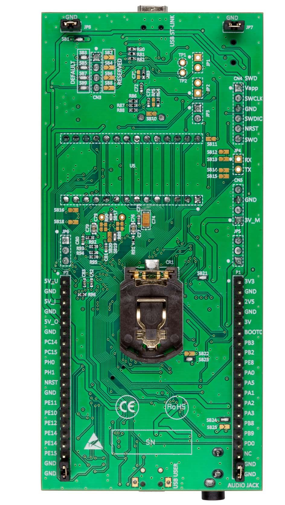 STM32L476G discovery board (top view)