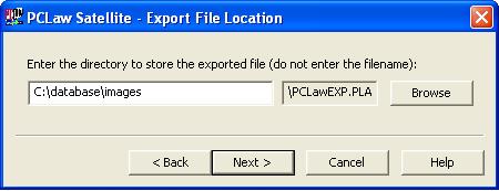 Saving To a Location on the Hard Disk or Network To export data from the host system to a location on your hard disk or network: 1. On the File pull-down menu, select Satellite > Export to Satellite.