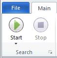 Main tab, and select the Start button on the ribbon.