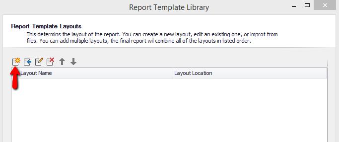 Creating custom report: step 2, Report Template 1.
