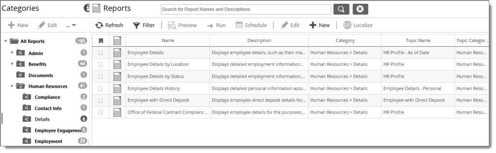 42 Dayforce HCM Creating Reports using Report Designer Part 1 For example, you can find a template related to Employee Details by expanding the Human