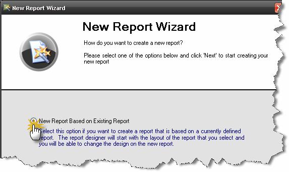 Existing Report and click Next 4)