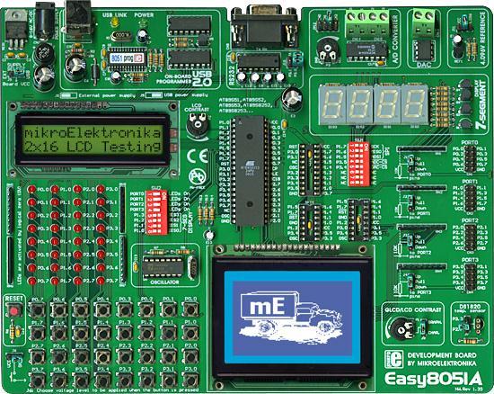 7.2 Easy8051A Development system This is one of high-quality development systems used for programming 8051 compatible microcontrollers manufactured by Atmel.