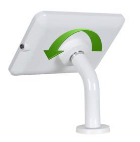 PART CODE: ADLOC117W LocPad Landscape / portrait mount This optional kiosk mount allows the user to rotate the LocPad