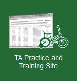 Click the green button for the Practice and Training Tests. 3. Click the [TA Practice and Training Site] button. You will be directed to the Single Sign On login page.