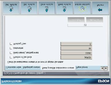 Note: Only when TMSSUTL is started by the password for the Repair, the Integrating counter screen is displayed.