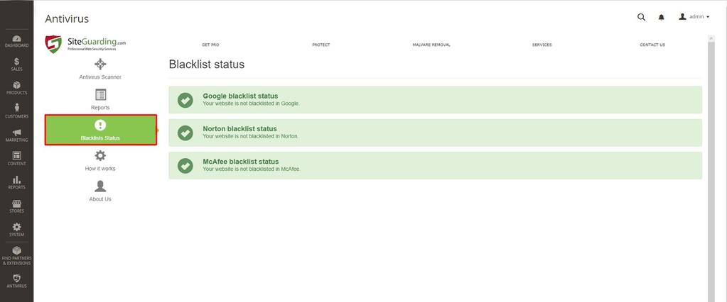 9. You can check blacklists status of your website in the