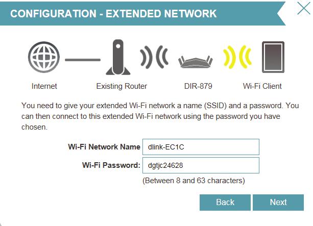 Section 4 - Installation - Wireless Extender Create a Wi-Fi password (between 8-63 characters).