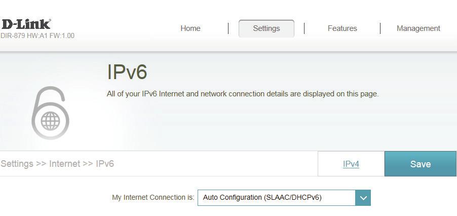 Section 4 - Configuration - Router Mode Auto Configuration (SLAAC/DHCPv6) Select Auto Configuration if your ISP assigns your IPv6 address when your router requests one from the ISP s server.