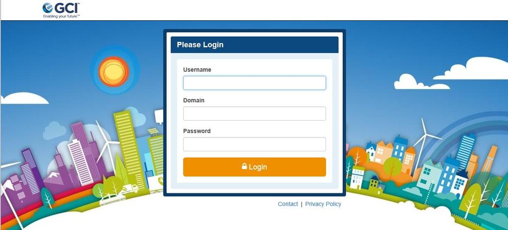 2. Login Browse to the following URL https://voipportal.gcicom.net/businessportal/login Your service provider will send you your login details once they have provisioned your service.