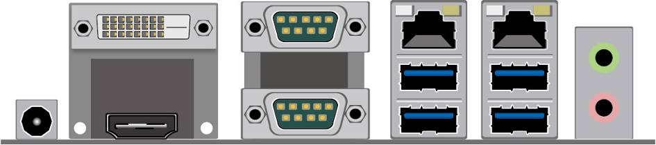 1* 9-pin USB.0 header (Expansible to * USB.0 ports) 1* 4-pin USB.0 header (Expansible to 1* USB.