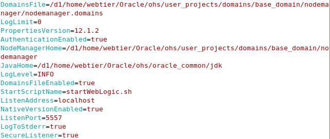 2. To start your per-domain Node Manager, go to the DOMAIN_HOME/bin directory. DOMAIN_HOME is the complete path to the location in which you have configured Oracle HTTP Server.