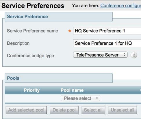 TelePresence Server to it. Navigate to pools and click.