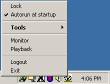 User Interface Below is the user interface for Launcher: The main user interface for Launcher is an icon on system tray, and the popup menu appears when the user clicks on the icon.