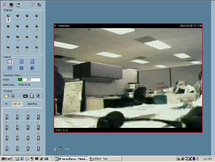 71 Using IP surveillance Software (continued) Monitor Program (continued) Application Layout and Functionalities This section demonstrates a global view of the monitor program, shown below.