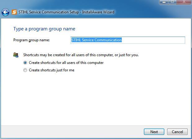 Fig. 4 Creating a program group You can assign a name to the SSC program group.