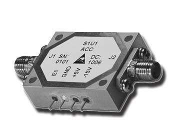 Switches Single-Pole, Single-Throw Switches The S1 series of single pole, single throw PIN diode switches span the frequency range of 10MHz to 18GHz and are available with absorptive or reflective
