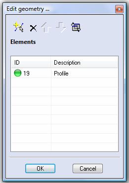 You will notice that only one profile has been added to the list, this is because it is the profile that is lying on the XY plane. Select ok to the dialog box. N.B.