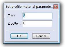 Using the spacebar toggle the arrow so it is pointed outward and confirm with M2. Next the system will ask you to define the Z height of the profile.