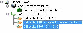 You will now see the system default drill cycles that can be used. As you can see from the description and graphic the cycle will give you more then just a single toolpath.