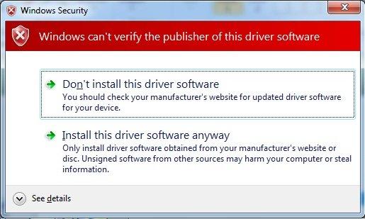 3. Select I accept the terms in the License Agreement. Click Install to start driver installation steps.